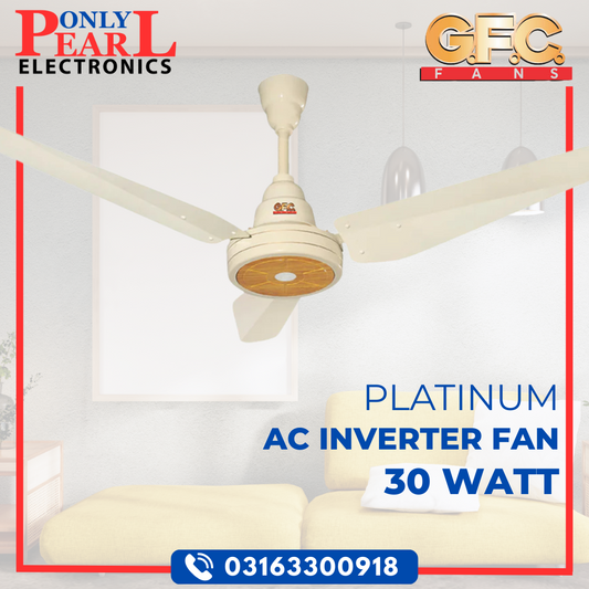 GFC Inverter Ceiling Fan - Platinum Model - 30 Watts