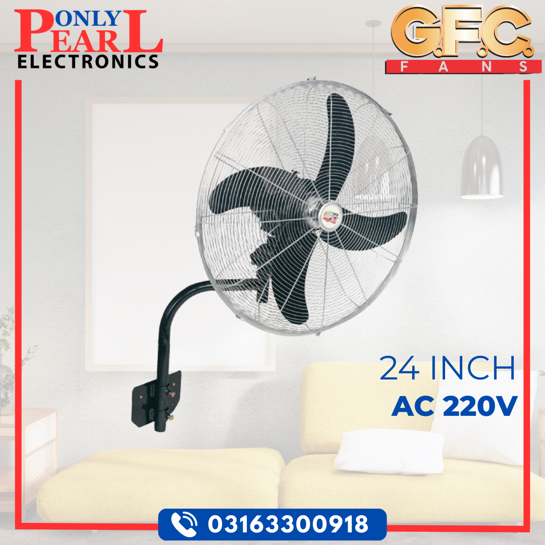 GFC Wall Mounted Myga Bracket Fan | 24 Inch | 100% Pure Copper