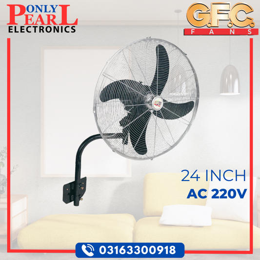GFC Wall Mounted Myga Bracket Fan | 24 Inch | 100% Pure Copper