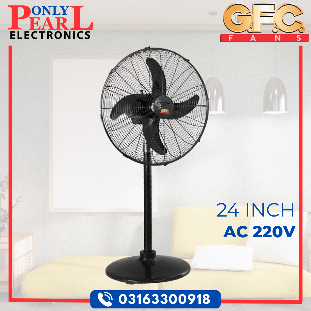 GFC Pedestal Fan | Stand Fan | 24 Inch | 100% Pure Copper