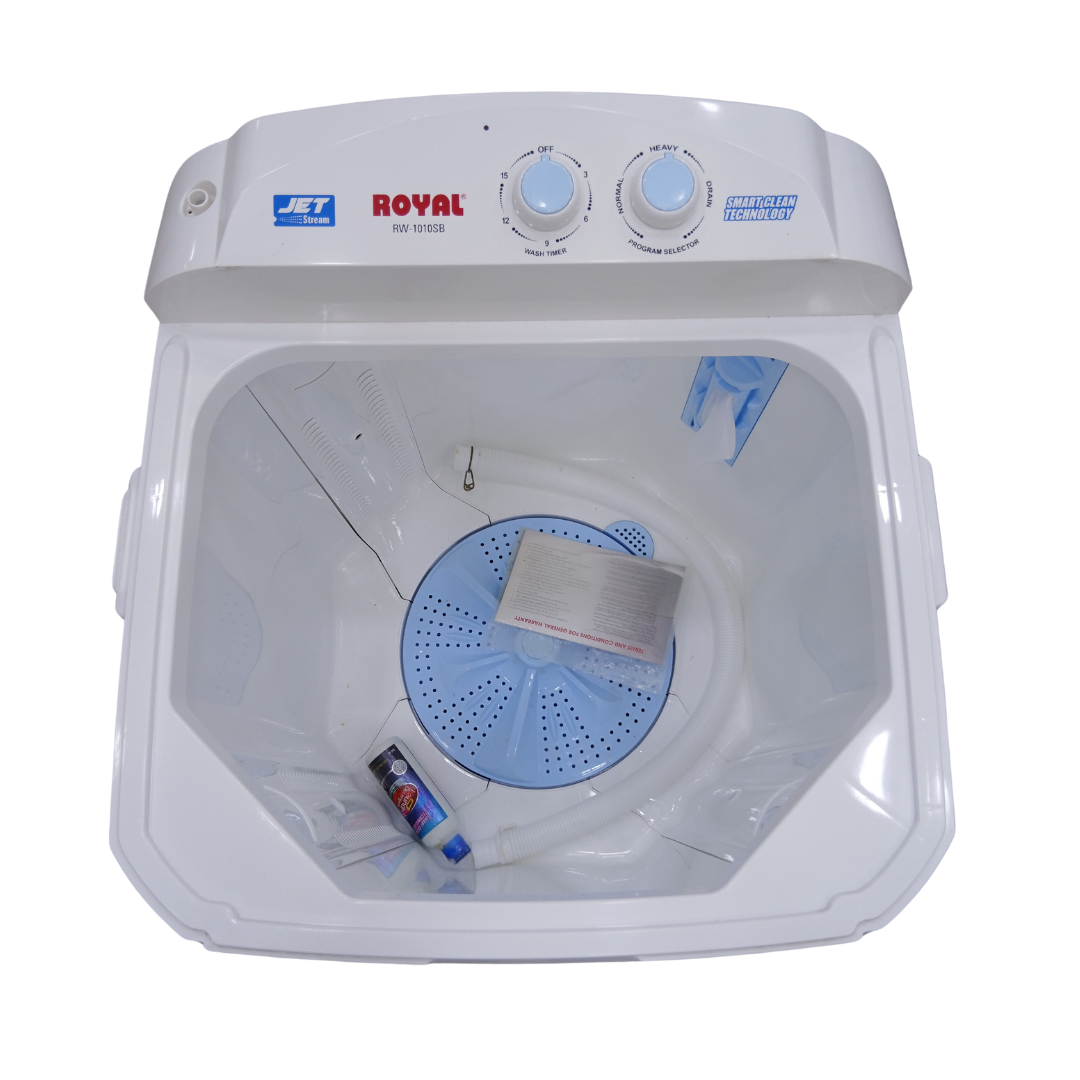ROYAL Washing Machine | 10 KG Size | Single Tub | Model 1010 | Double Body | Shower Wash Technology